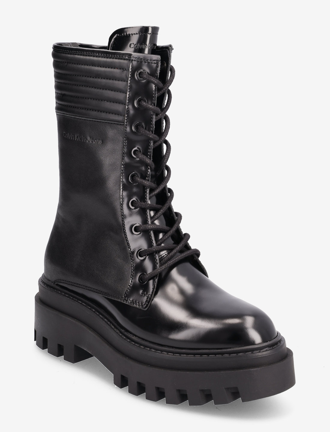 Flatform lace up sales boots