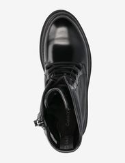 Calvin Klein - FLATFORM KNEE BOOT LACEUP LTH WN - snørestøvler - triple black - 3