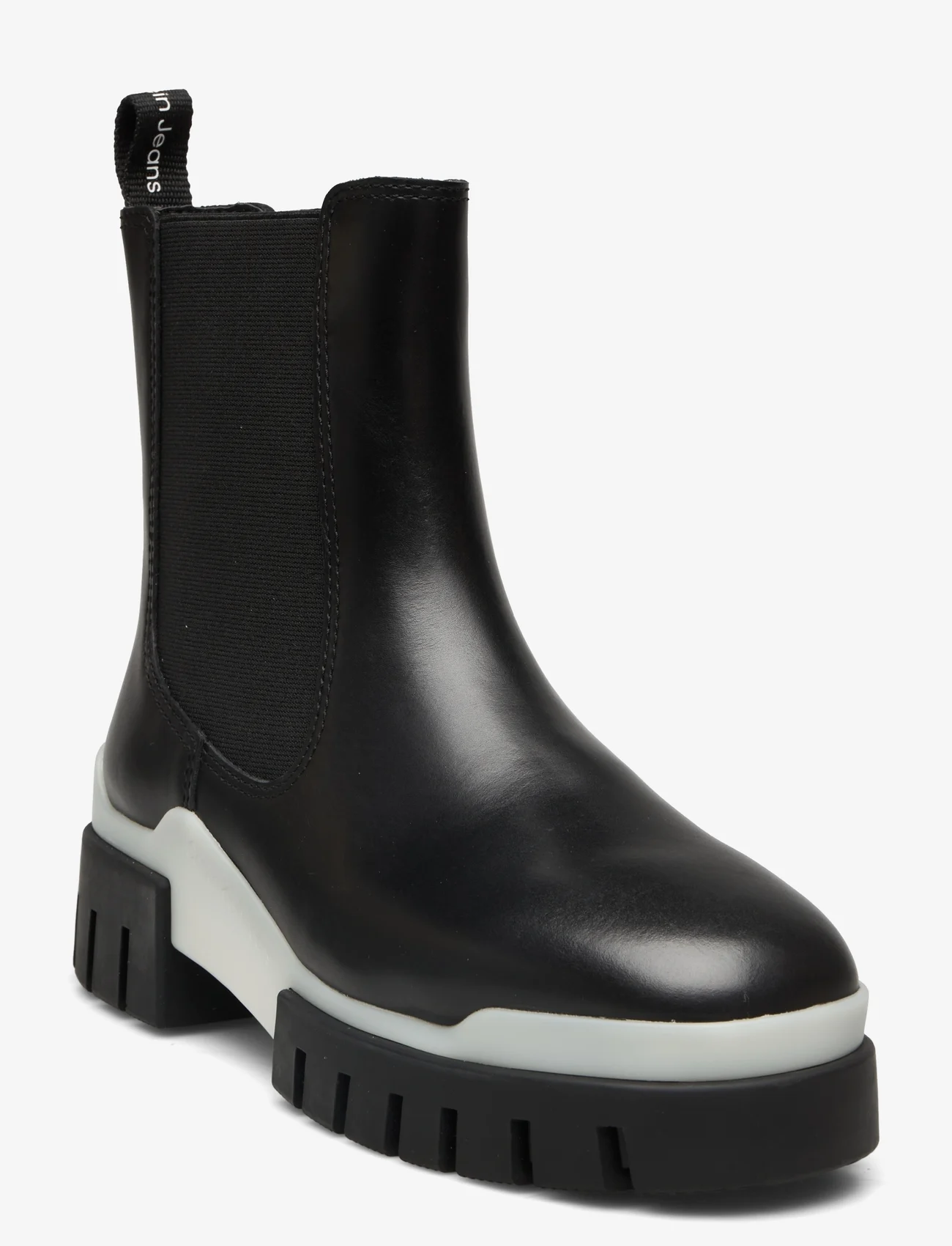 Calvin Klein - COMBAT CHELSEA BOOT TRANSP WN - chelsea boots - black/transparent - 0