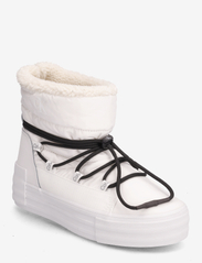 Calvin Klein - BOLD VULC FLATF SNOW BOOT WN - snøreboots - bright white/black - 0