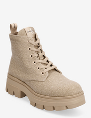 CHUNKY COMBAT LACEUP BOOT CO - TRAVERTINE