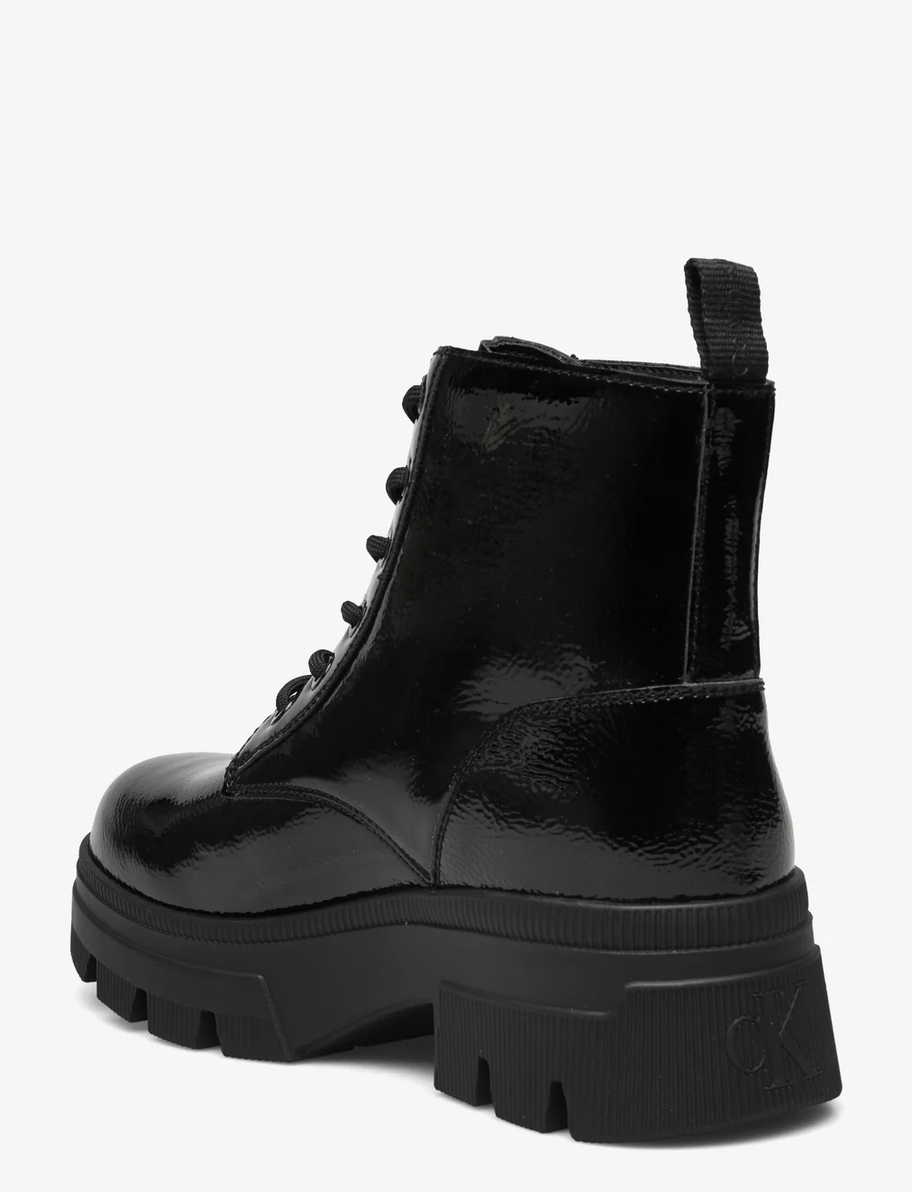 Calvin klein nannie studded chunky 2024 lace up ankle boots in black