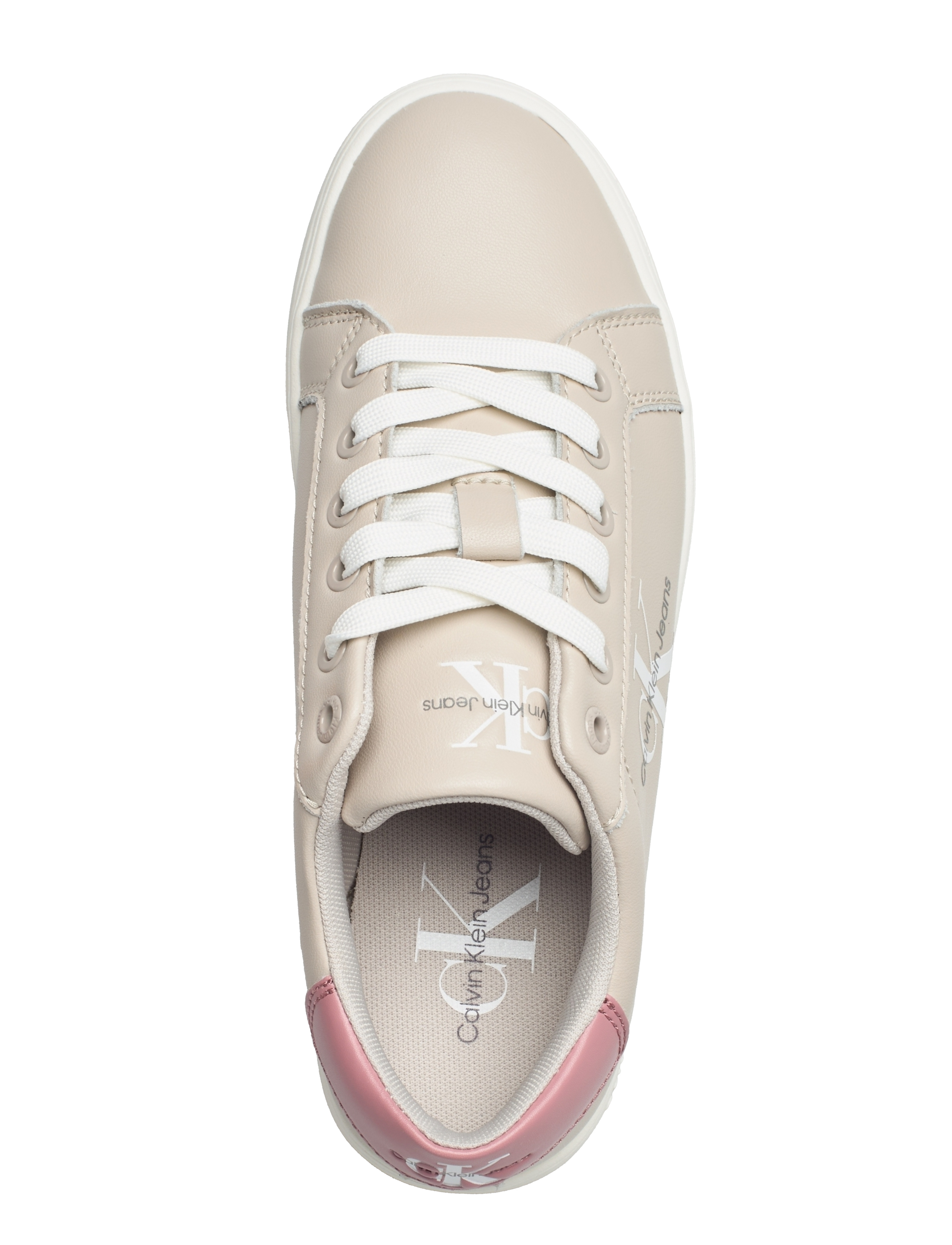 Calvin Klein - CLASSIC CUPSOLE LACEUP - eggshell/ash rose - 3