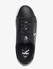 Calvin Klein - BOLD VULC FLATF LOW LACE LTH ML - low top sneakers - black/bright white - 3