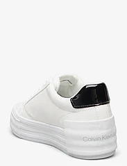 Calvin Klein - BOLD VULC FLATF LOW LACE LTH ML - matalavartiset tennarit - bright white/black - 2