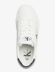 Calvin Klein - BOLD VULC FLATF LOW LACE LTH ML - low top sneakers - bright white/black - 3