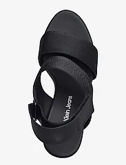 Calvin Klein - WEDGE SANDAL WEBBING IN MR - festkläder till outletpriser - black - 3