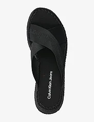 Calvin Klein - SPORTY WEDGE ROPE SANDAL MR - odzież imprezowa w cenach outletowych - triple black - 3
