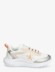 Calvin Klein - EVA RUNNER LOW LACE MIX ML WN - lave sneakers - b white/whisper pink//silver - 1