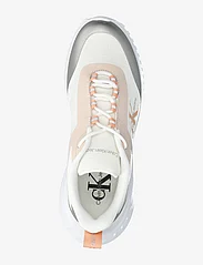 Calvin Klein - EVA RUNNER LOW LACE MIX ML WN - lave sneakers - b white/whisper pink//silver - 3