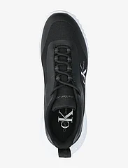 Calvin Klein - EVA RUNNER LOW LACE MIX ML WN - low top sneakers - black/bright white - 3