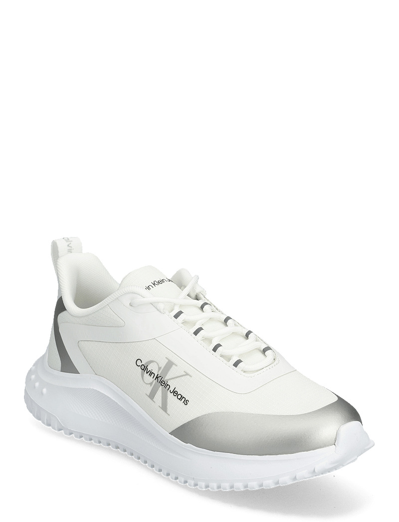 Calvin Klein - EVA RUNNER LOW LACE MIX ML WN - konfirmatsioon - bright white/silver - 0