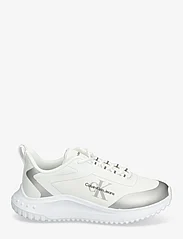 Calvin Klein - EVA RUNNER LOW LACE MIX ML WN - lave sneakers - bright white/silver - 1