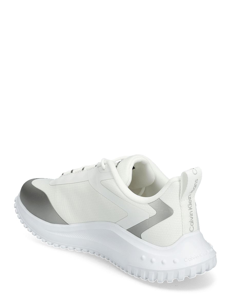Calvin Klein - EVA RUNNER LOW LACE MIX ML WN - bright white/silver - 2