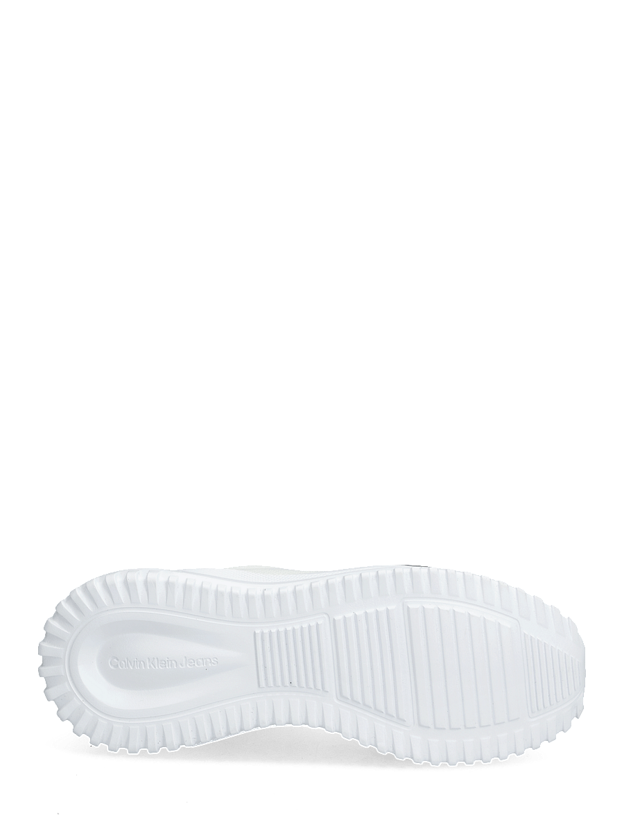 Calvin Klein - EVA RUNNER LOW LACE MIX ML WN - bright white/silver - 4