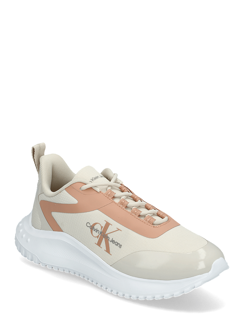 Calvin Klein - EVA RUNNER LOW LACE MIX ML WN - rippijuhlat - eggshell/dusty coral - 0