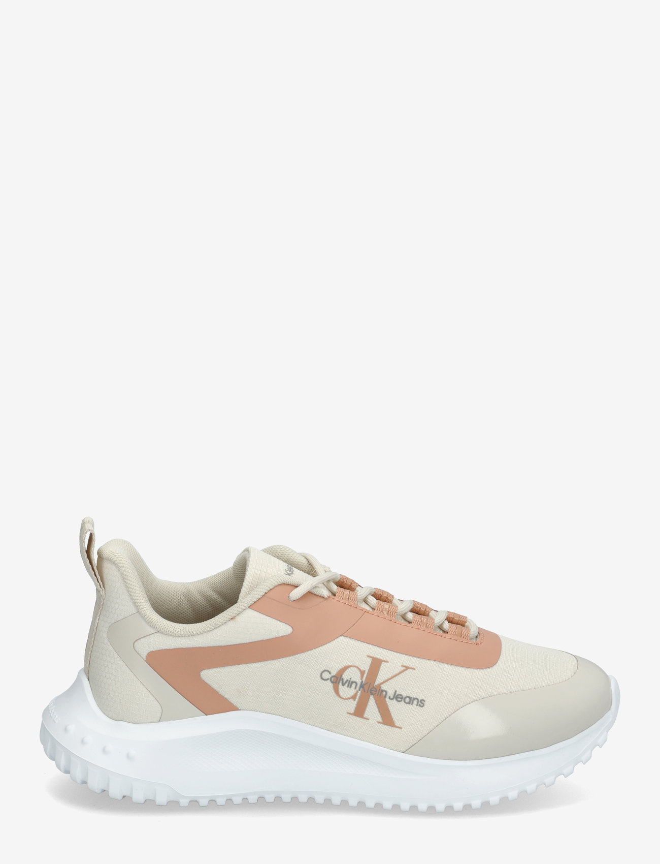 Calvin Klein - EVA RUNNER LOW LACE MIX ML WN - rippijuhlat - eggshell/dusty coral - 1