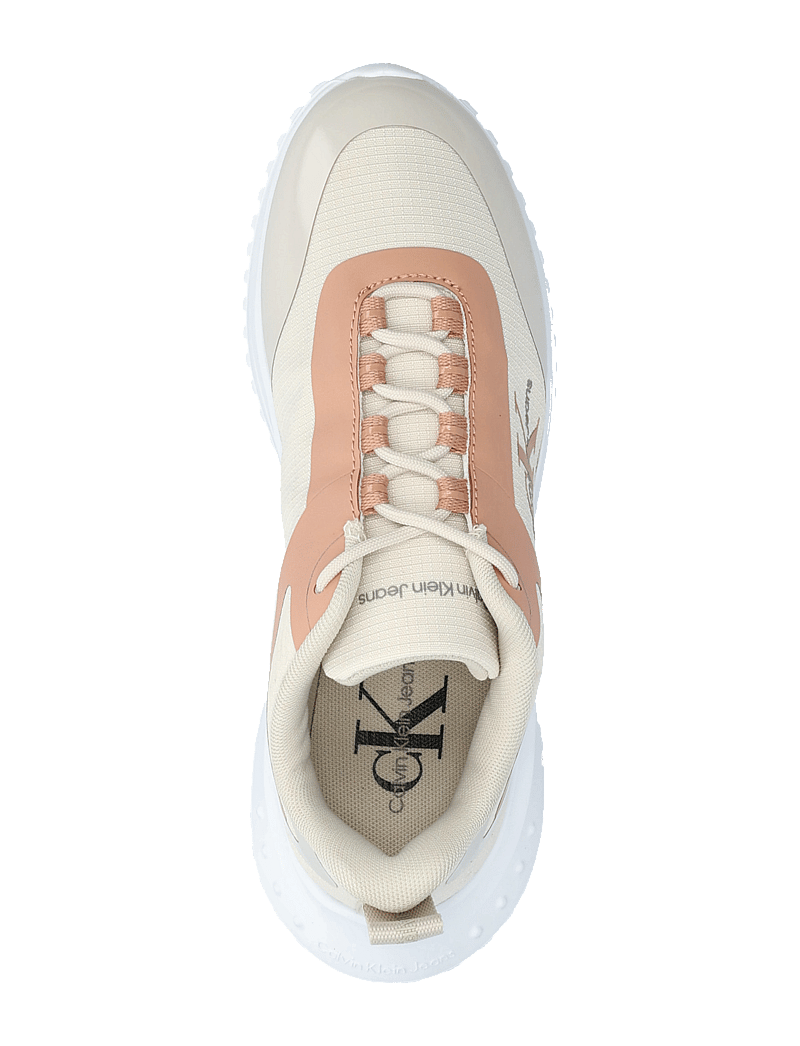Calvin Klein - EVA RUNNER LOW LACE MIX ML WN - rippijuhlat - eggshell/dusty coral - 3