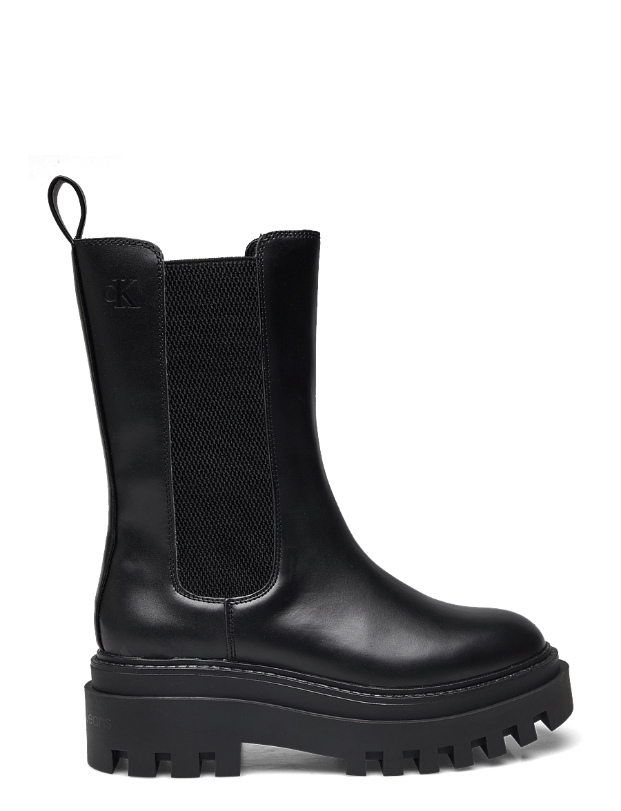 Calvin Klein - FLATFORM CHELSEA BOOT MG LTH - chelsea-saapad - triple black - 1