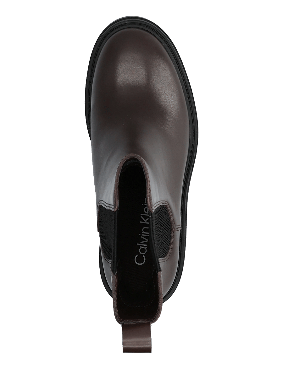 Calvin Klein - CHUNKY HEELED CHELSEA LTH - støvletter - rocky brown - 3