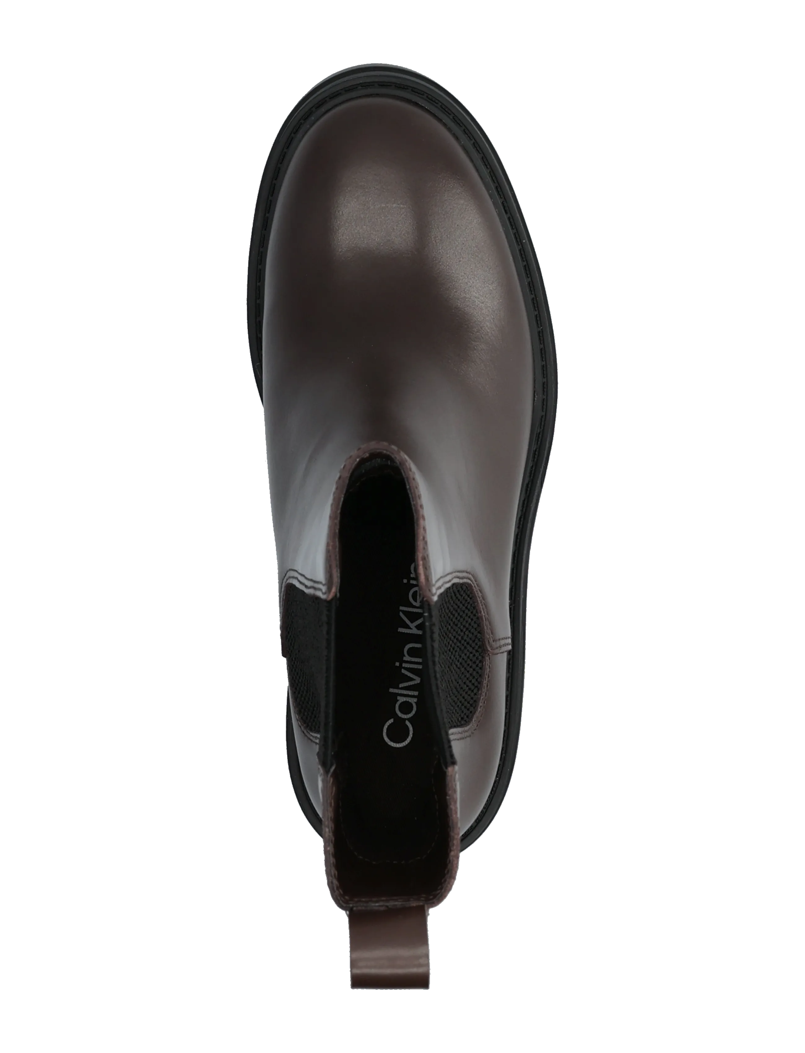 Calvin Klein - CHUNKY HEELED CHELSEA LTH - heeled ankle boots - rocky brown - 3