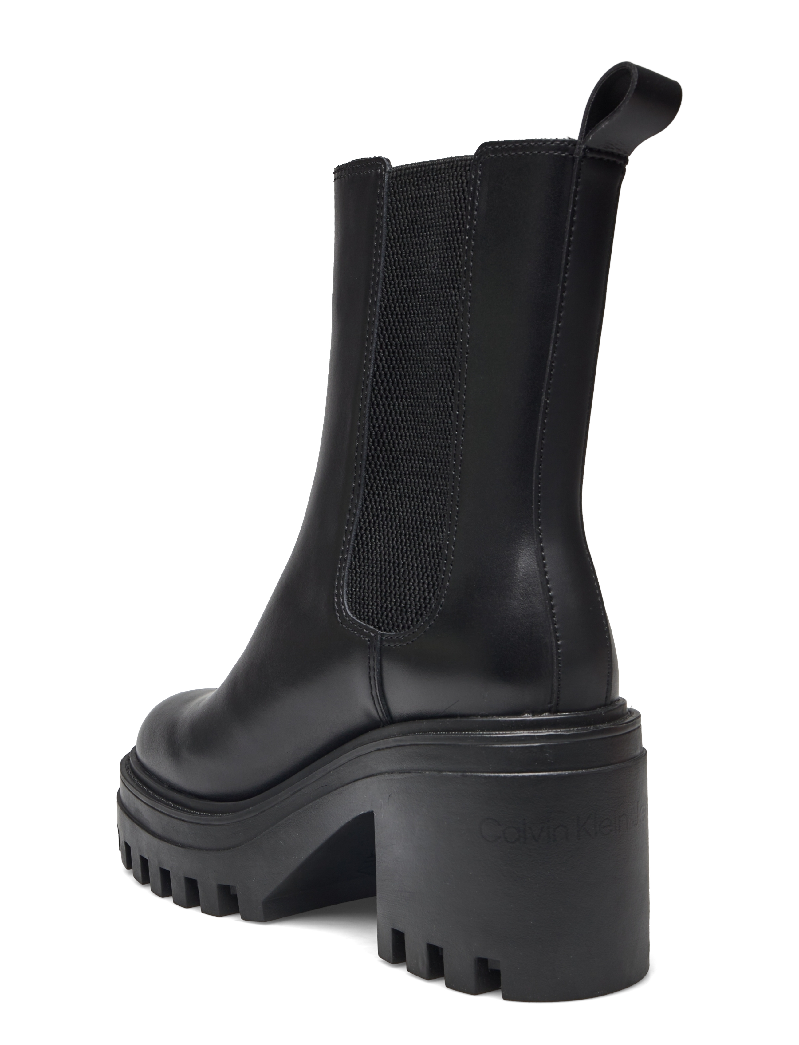 Calvin Klein - CHUNKY HEELED CHELSEA LTH - triple black - 2