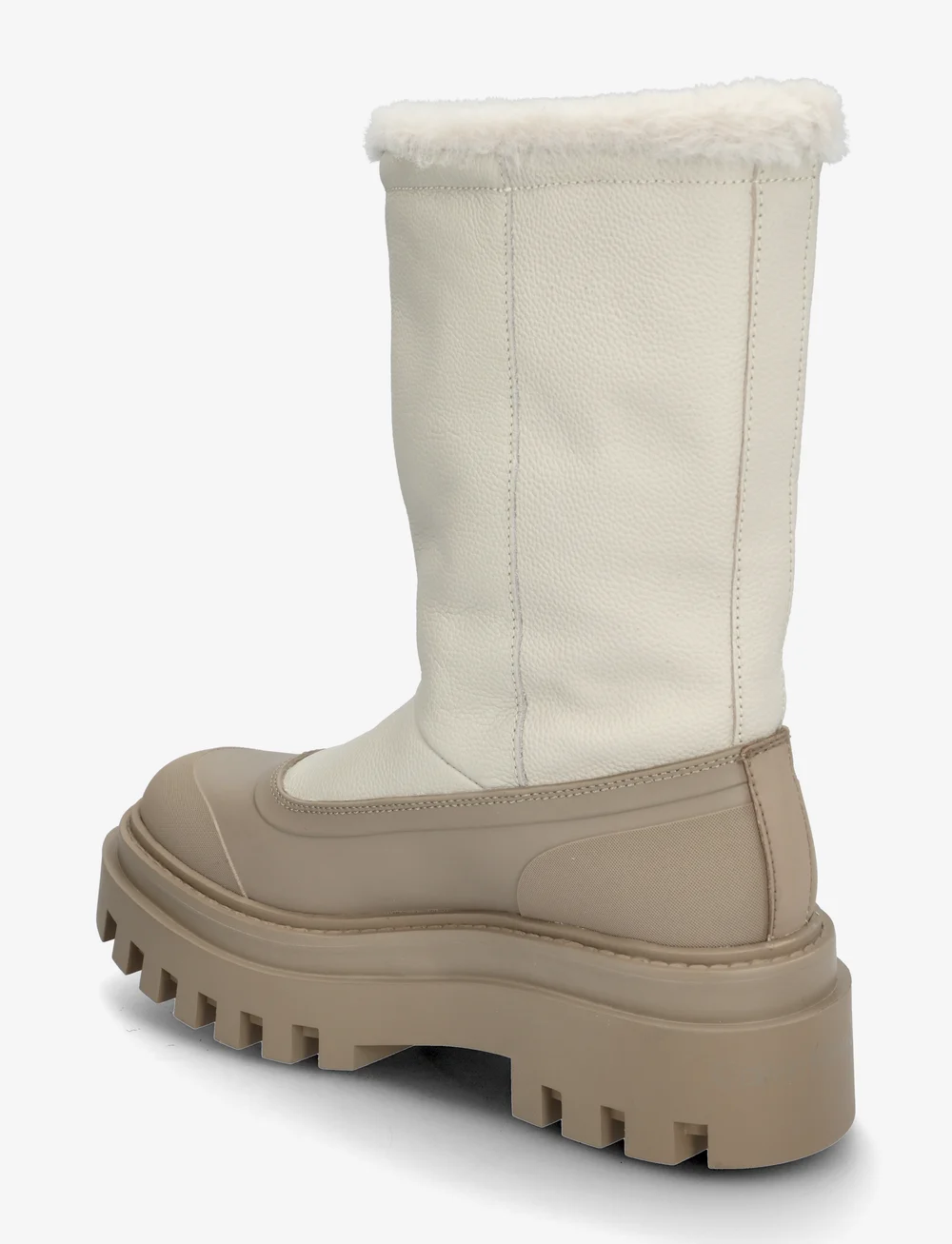 Calvin Klein - FLATFORM CHELSEA BOOT PADDED - varmforede sko - eggshell/savannah tan - 2