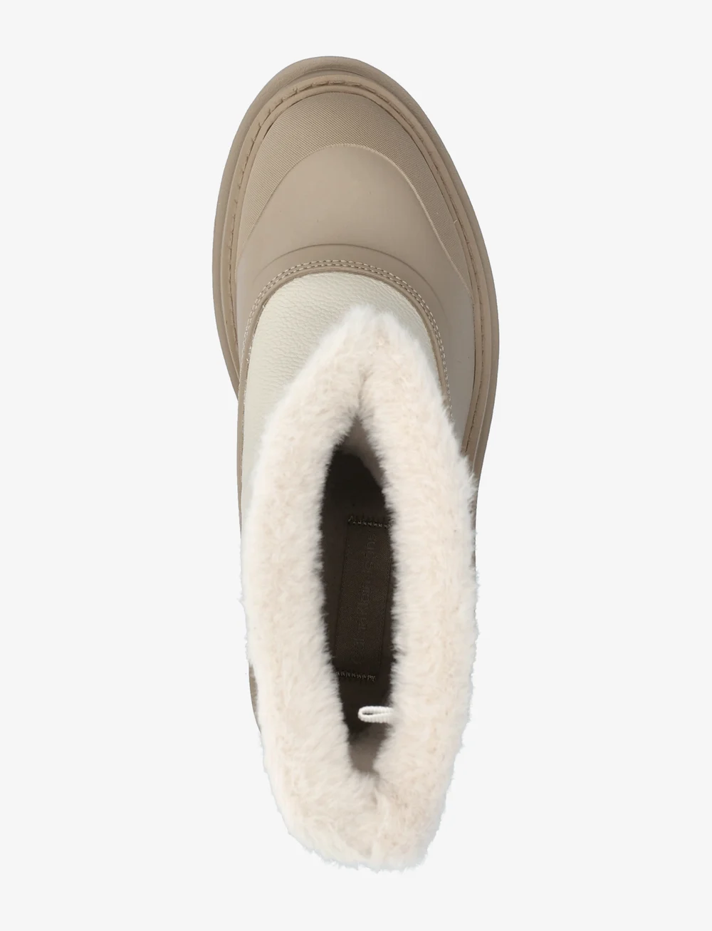 Calvin Klein - FLATFORM CHELSEA BOOT PADDED - varmforede sko - eggshell/savannah tan - 3