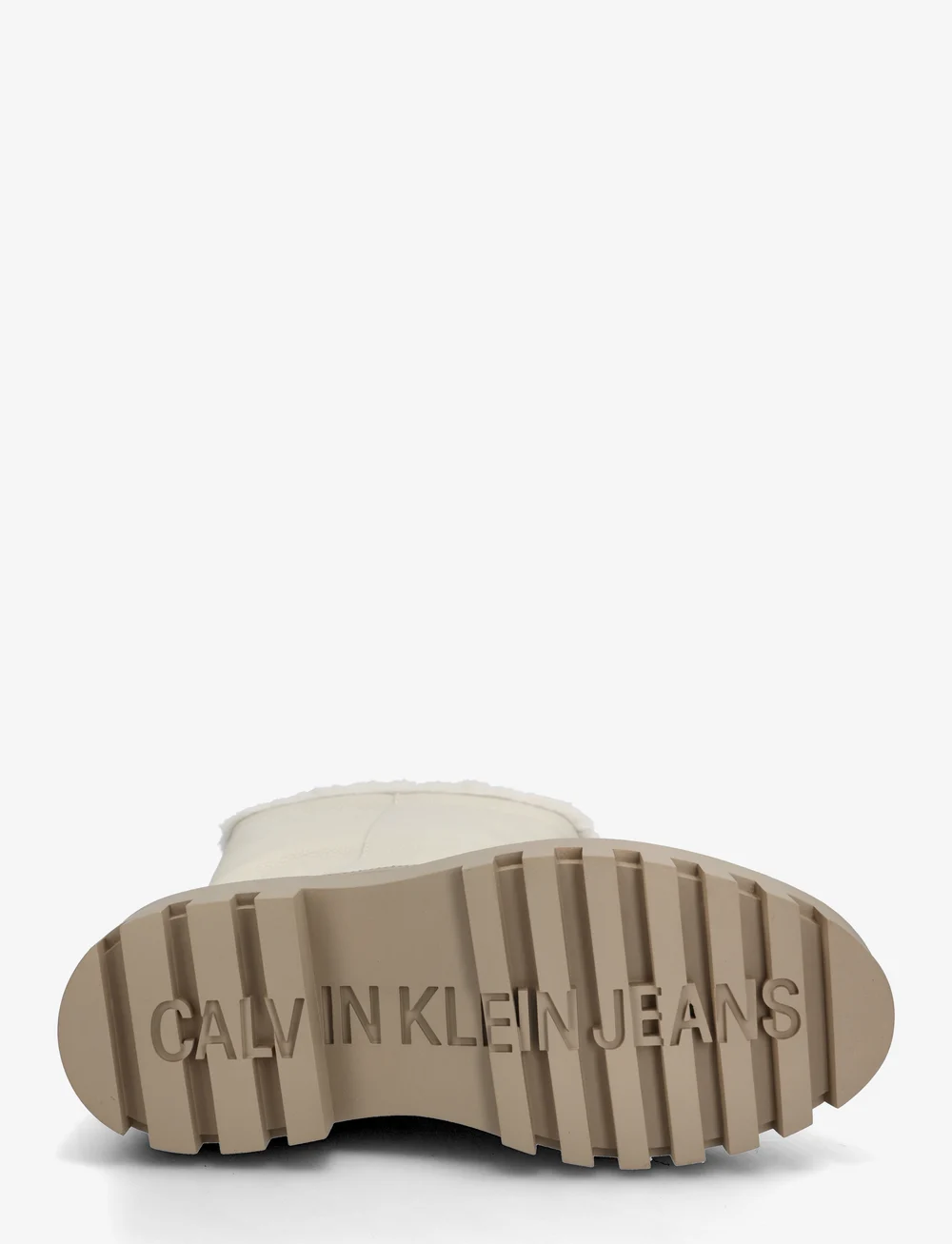 Calvin Klein - FLATFORM CHELSEA BOOT PADDED - varmforede sko - eggshell/savannah tan - 4