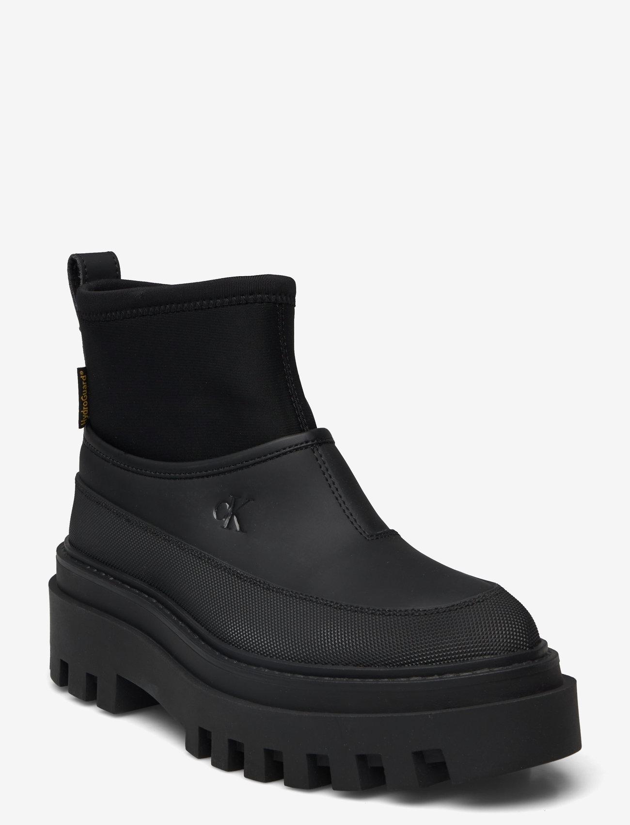 Calvin Klein - FLATFORM RAINBOOT LOW MG R - Üleriided - triple black - 0