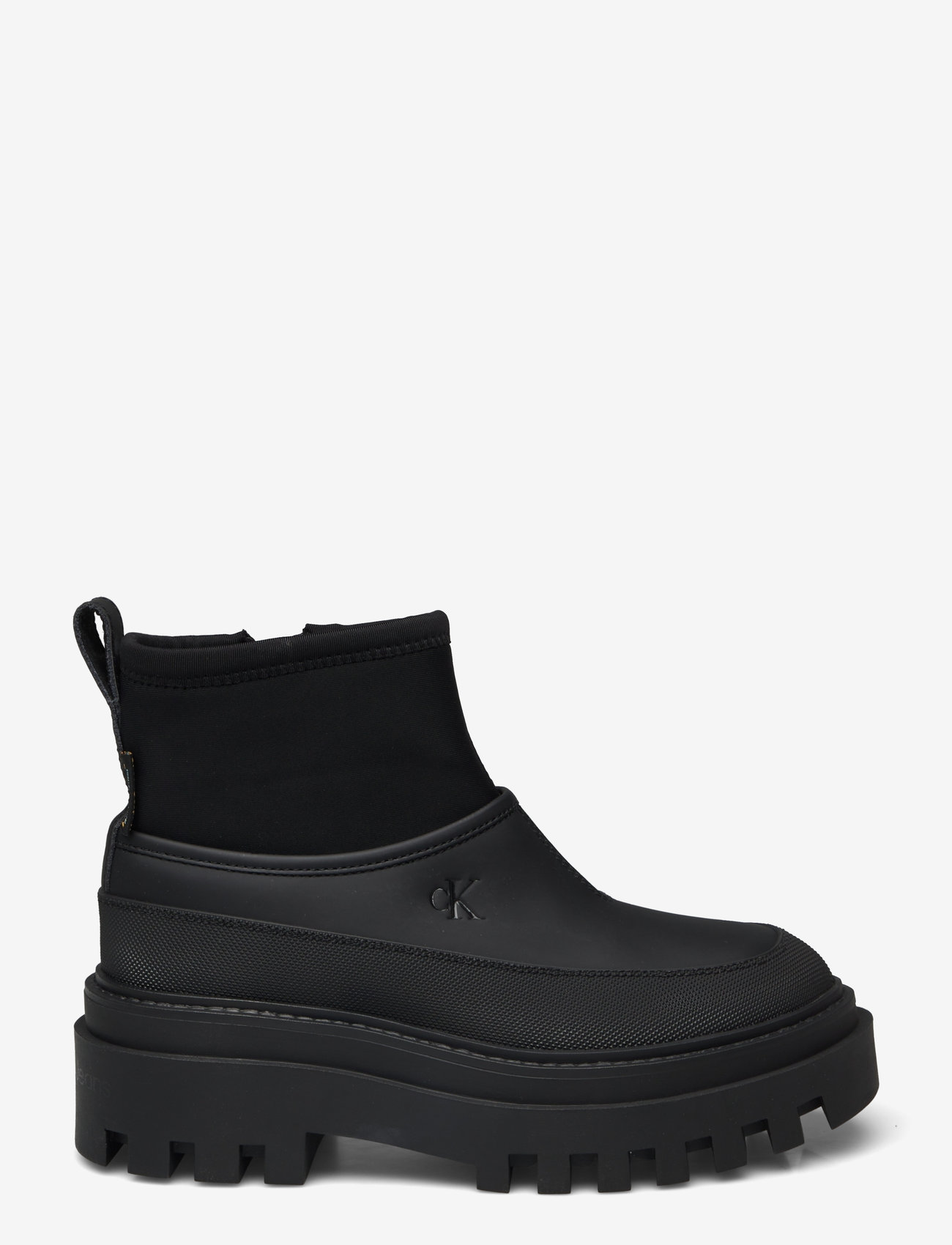 Calvin Klein - FLATFORM RAINBOOT LOW MG R - Üleriided - triple black - 2