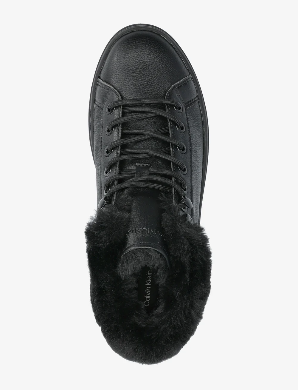 Calvin Klein - BOLD PLATF LOW LACEUP MG LTH - winterschoenen - triple black - 3