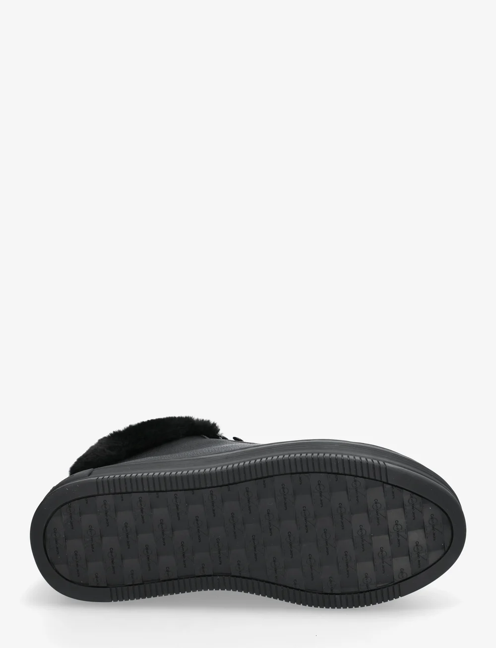 Calvin Klein - BOLD PLATF LOW LACEUP MG LTH - winterschoenen - triple black - 4