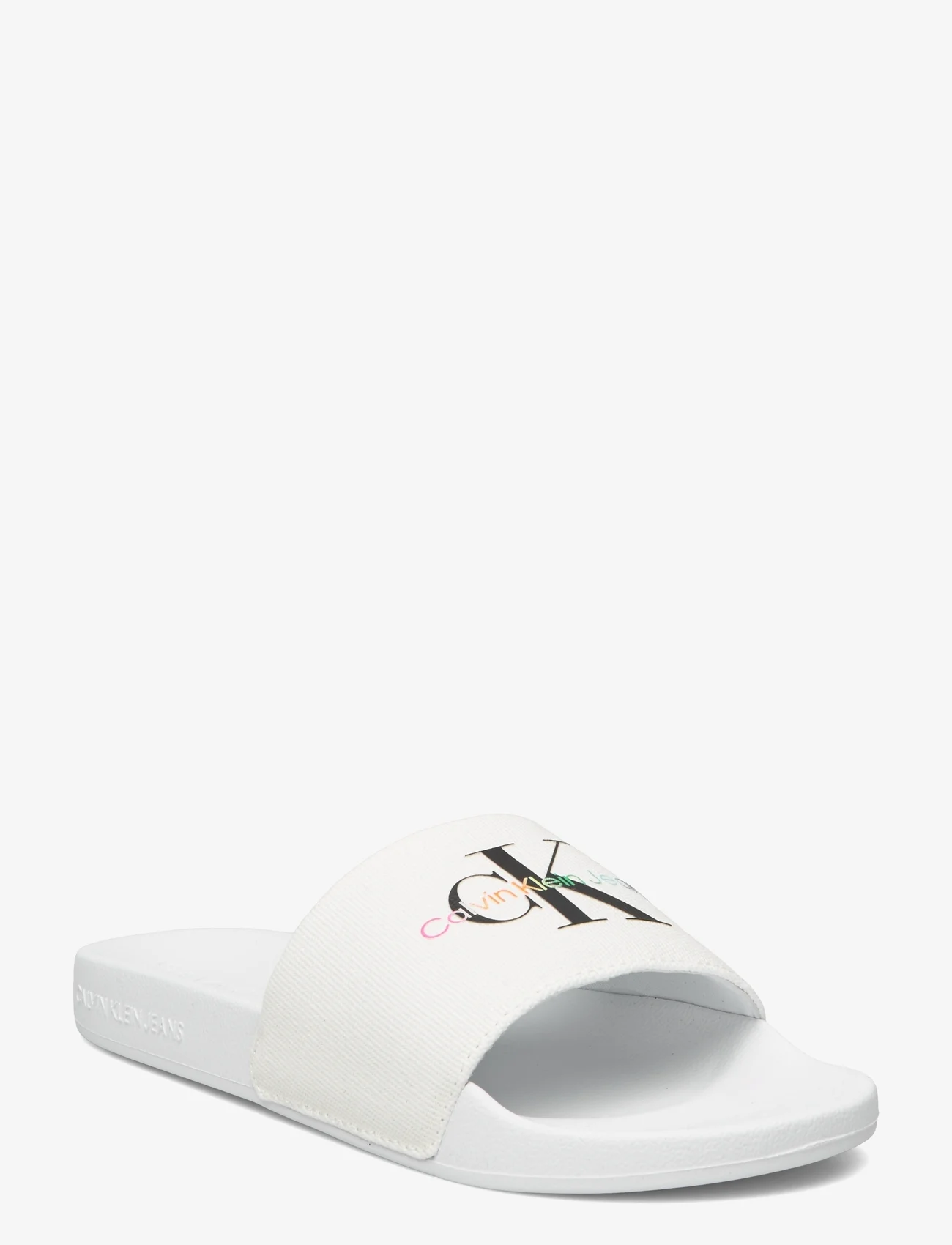 Calvin Klein - CAP_PRIDE SLIDE W - sandals - bright white - 0