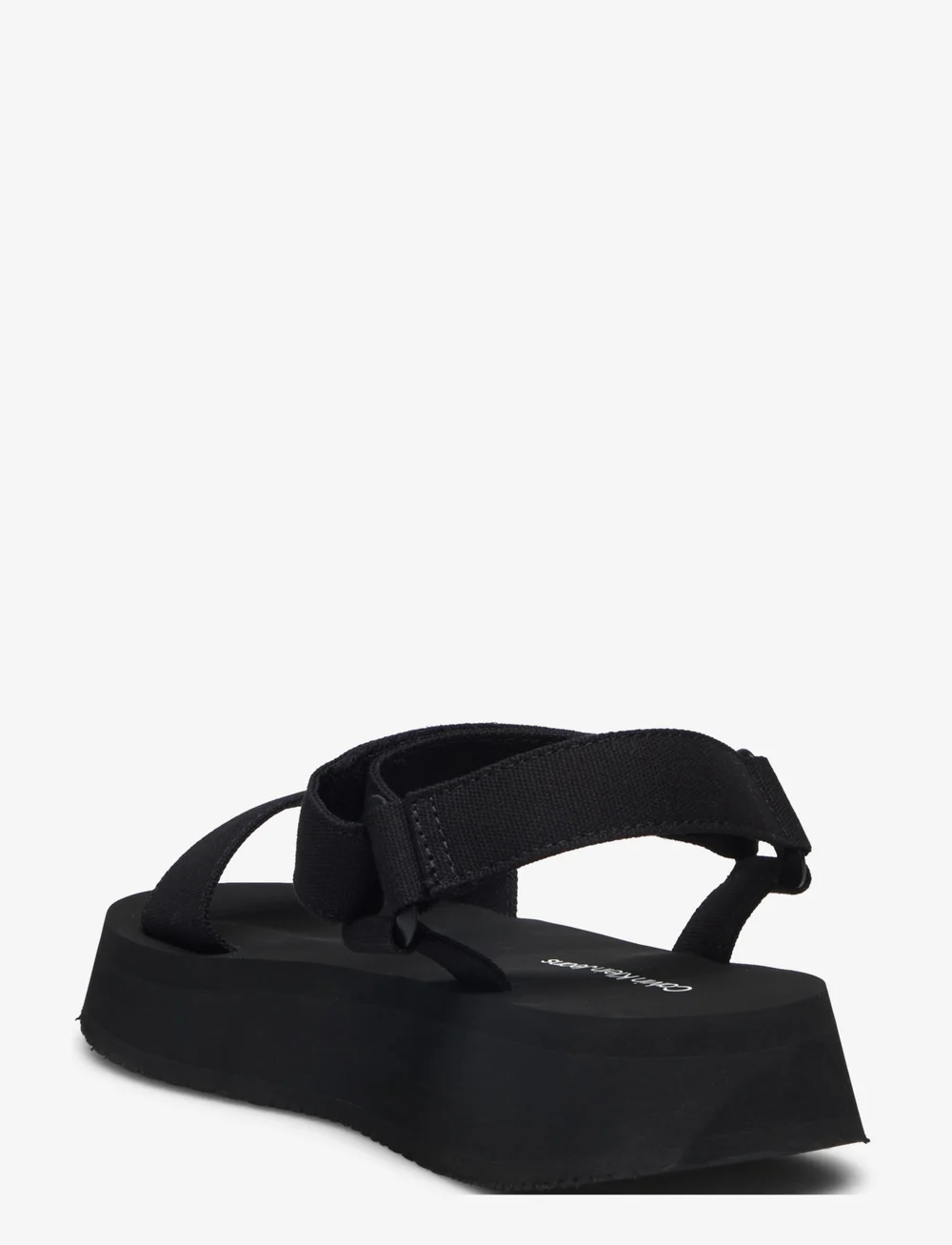 Calvin Klein - SANDAL VELCRO WEBBING MG - platvorm sandaalid - triple black - 2