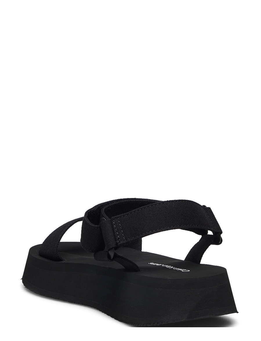 Calvin Klein - SANDAL VELCRO WEBBING MG - plateau-sandalen - triple black - 2