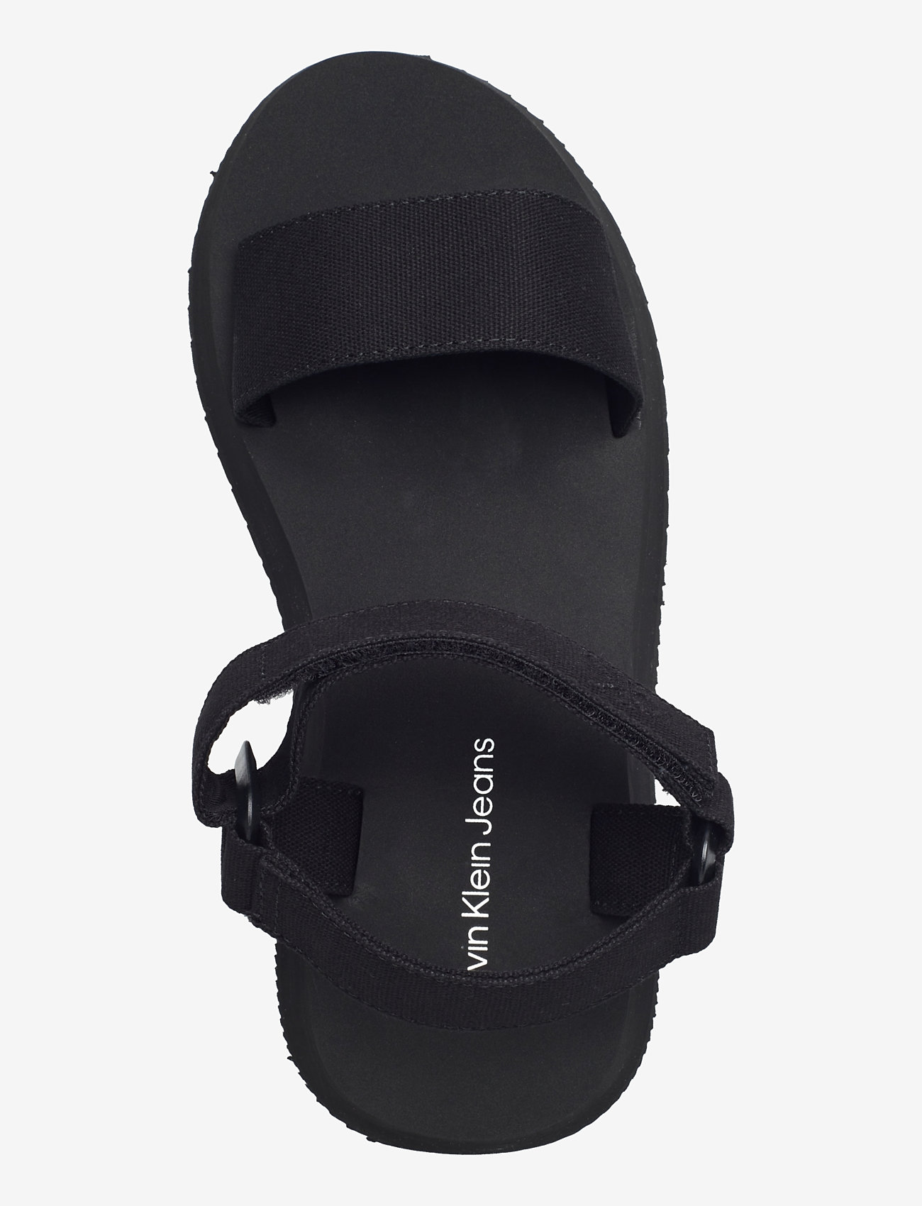 Calvin Klein - SANDAL VELCRO WEBBING MG - platform sandals - triple black - 3