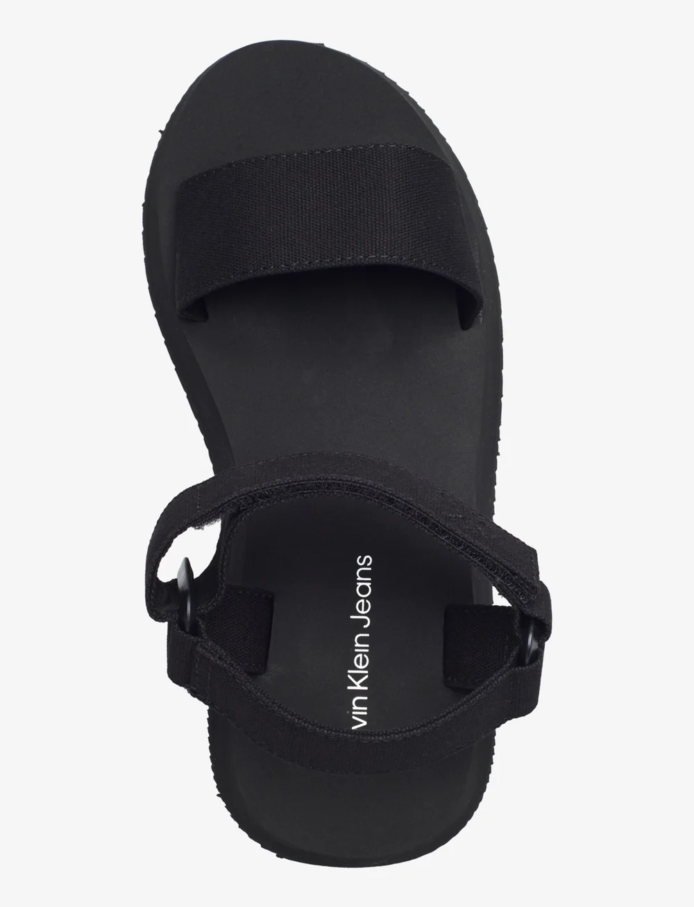 Calvin Klein - SANDAL VELCRO WEBBING MG - platvorm sandaalid - triple black - 3