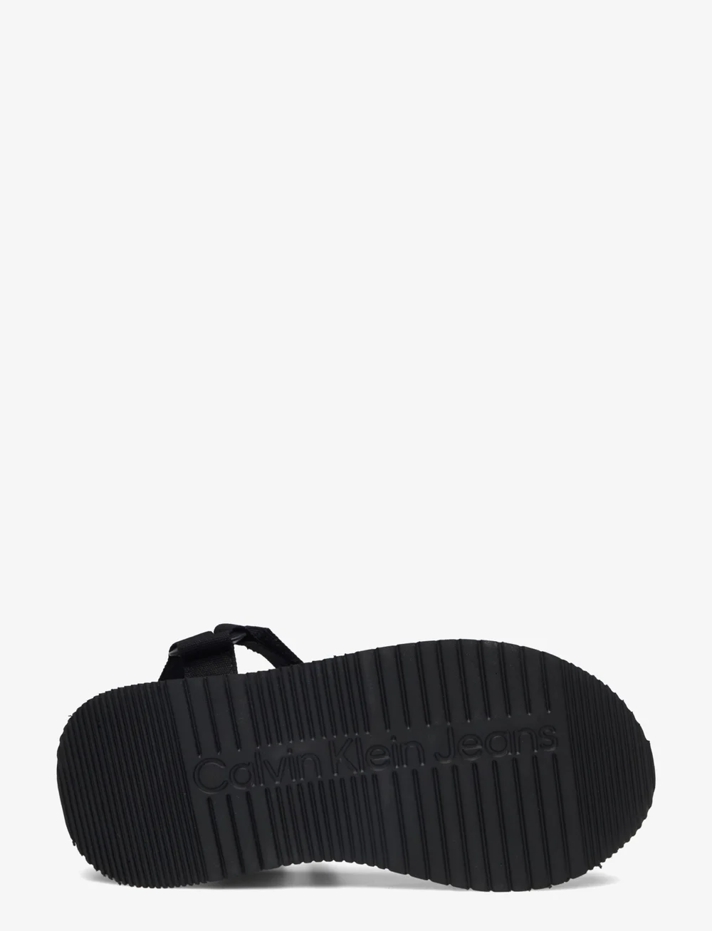 Calvin Klein - SANDAL VELCRO WEBBING MG - platvorm sandaalid - triple black - 4