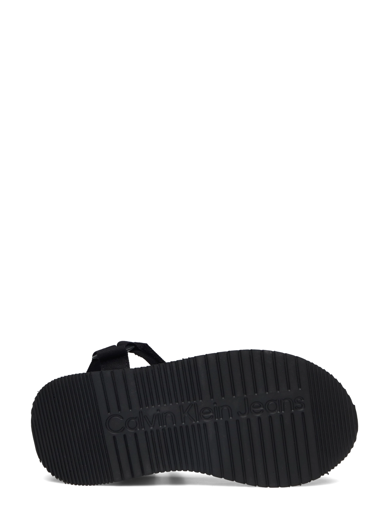 Calvin Klein - SANDAL VELCRO WEBBING MG - platvorm sandaalid - triple black - 4