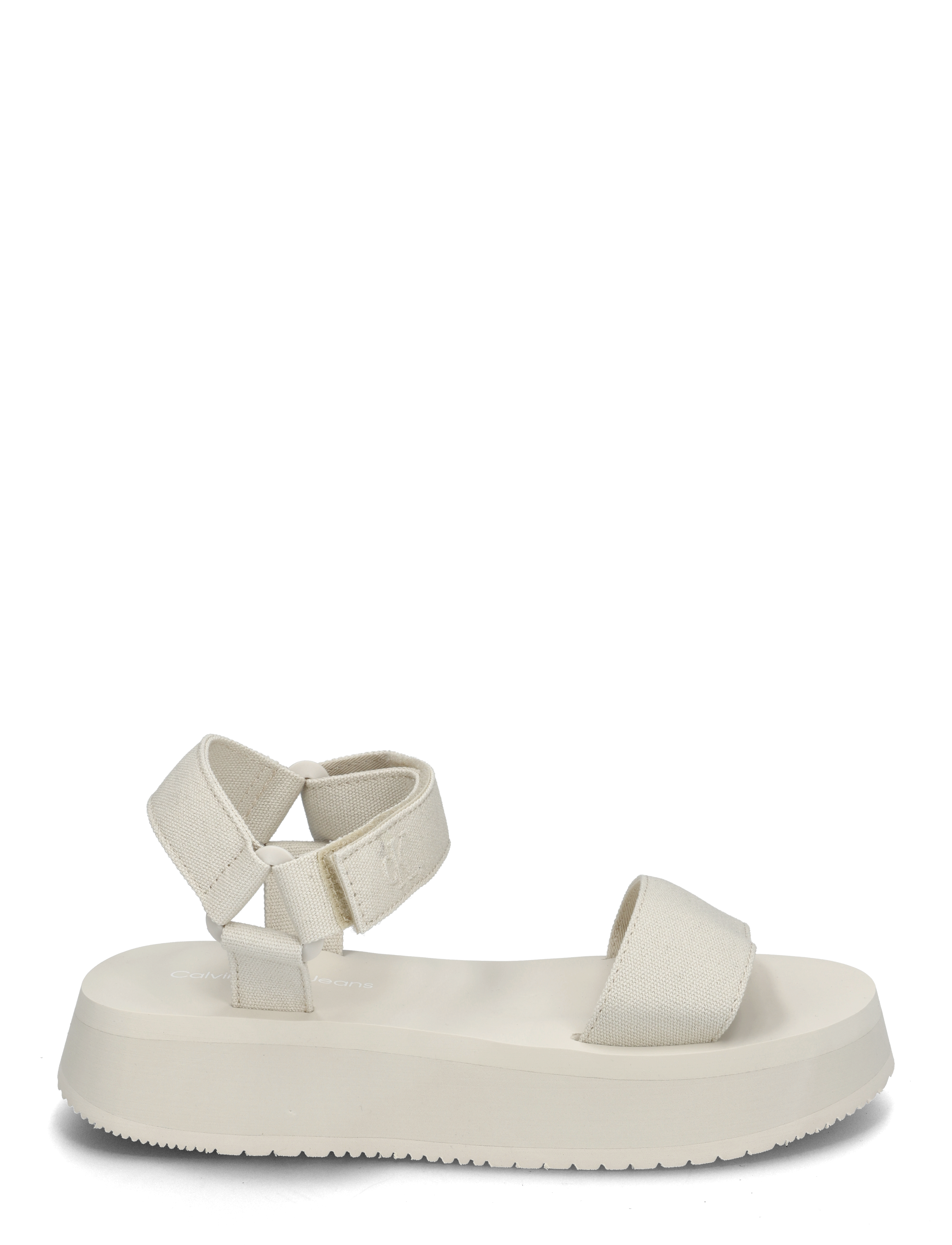 Calvin Klein - SANDAL VELCRO WEBBING MG - platformsandaler - triple turtle dove - 1