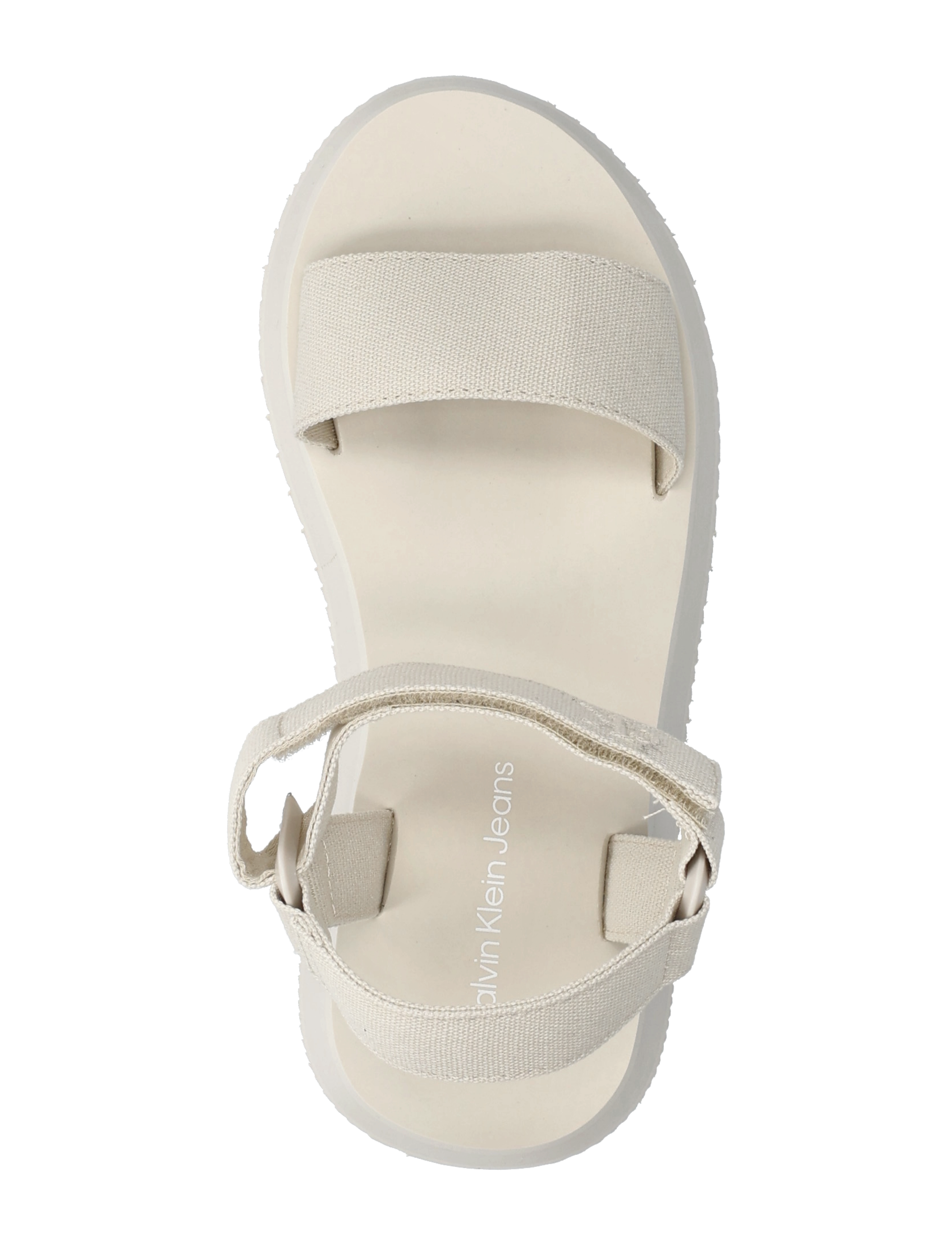 Calvin Klein - SANDAL VELCRO WEBBING MG - platformsandaler - triple turtle dove - 3