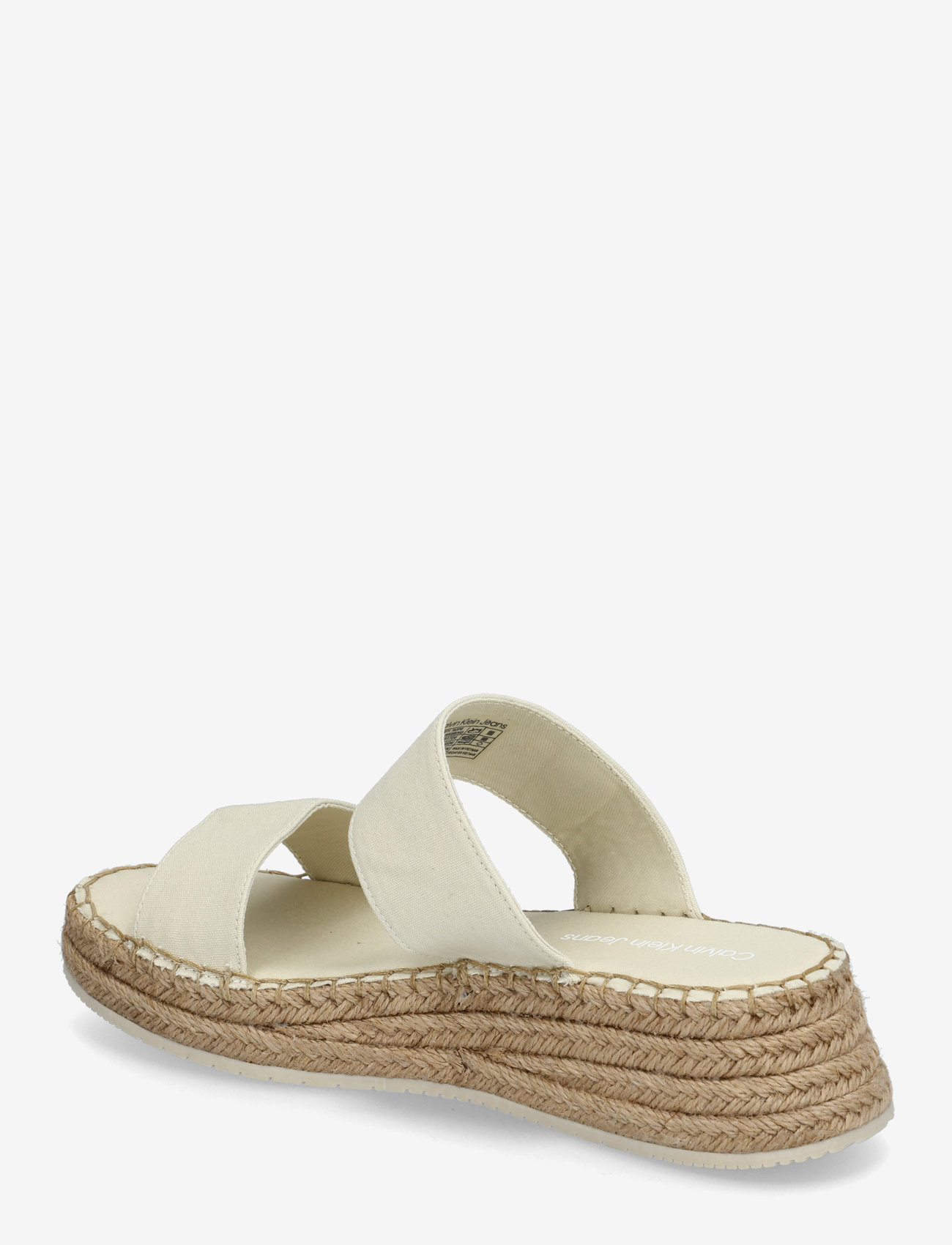 Calvin Klein - SPORTY ROPE MG LTH WEBBING - platåsandaler - turtle dove - 2