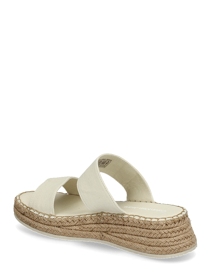 Calvin Klein - SPORTY ROPE MG LTH WEBBING - platåsandaler - turtle dove - 2