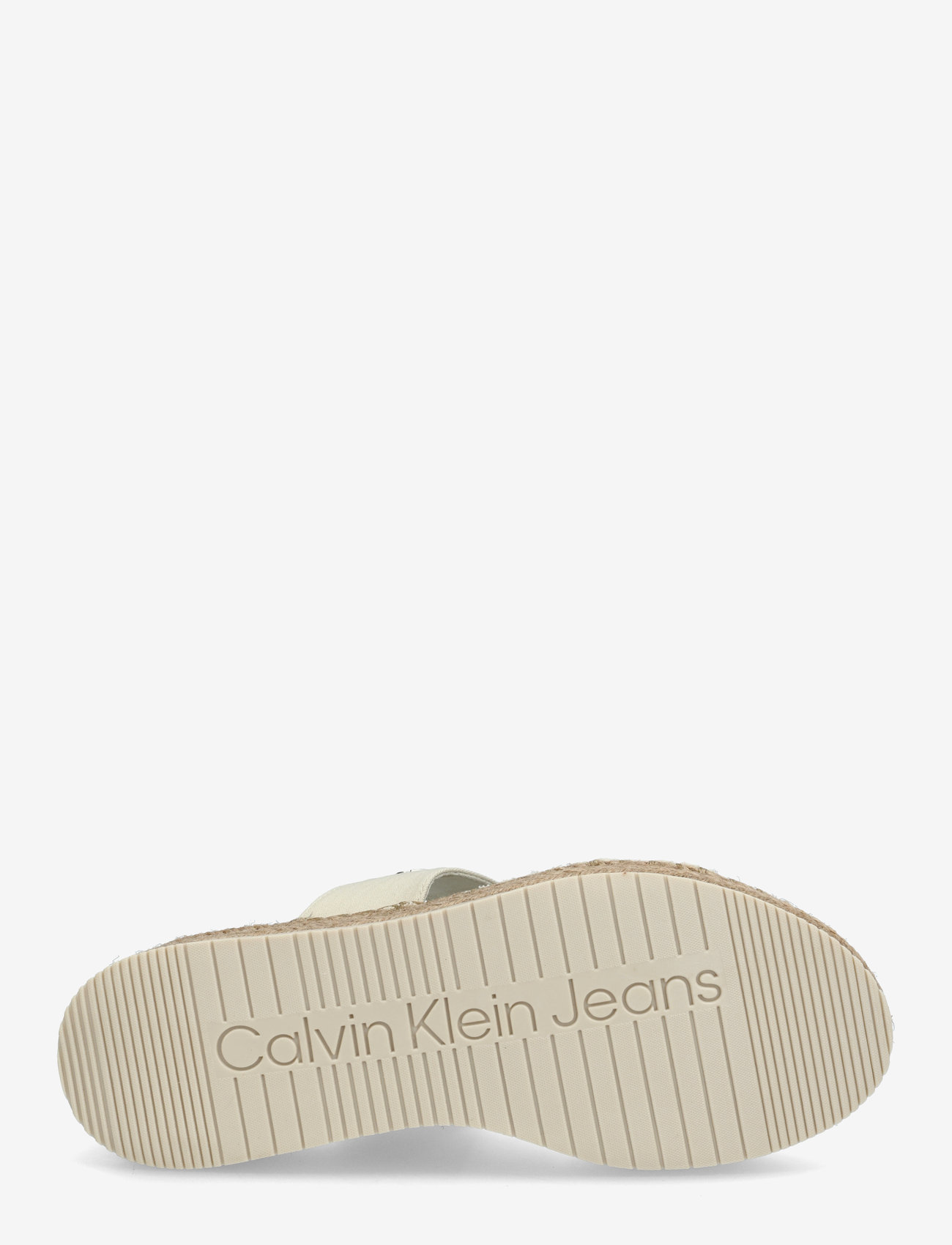 Calvin Klein - SPORTY ROPE MG LTH WEBBING - platåsandaler - turtle dove - 4