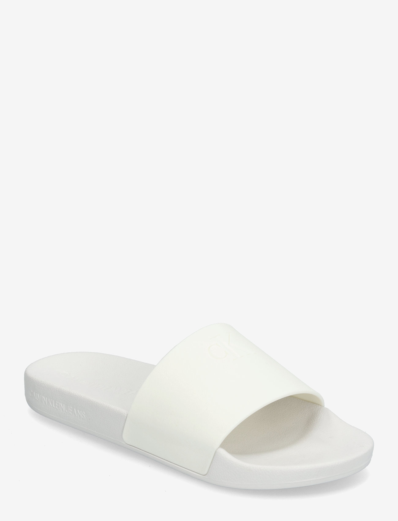 Calvin Klein - SLIDE MONOGRAM TPU - badesandaler - triple bright white - 0