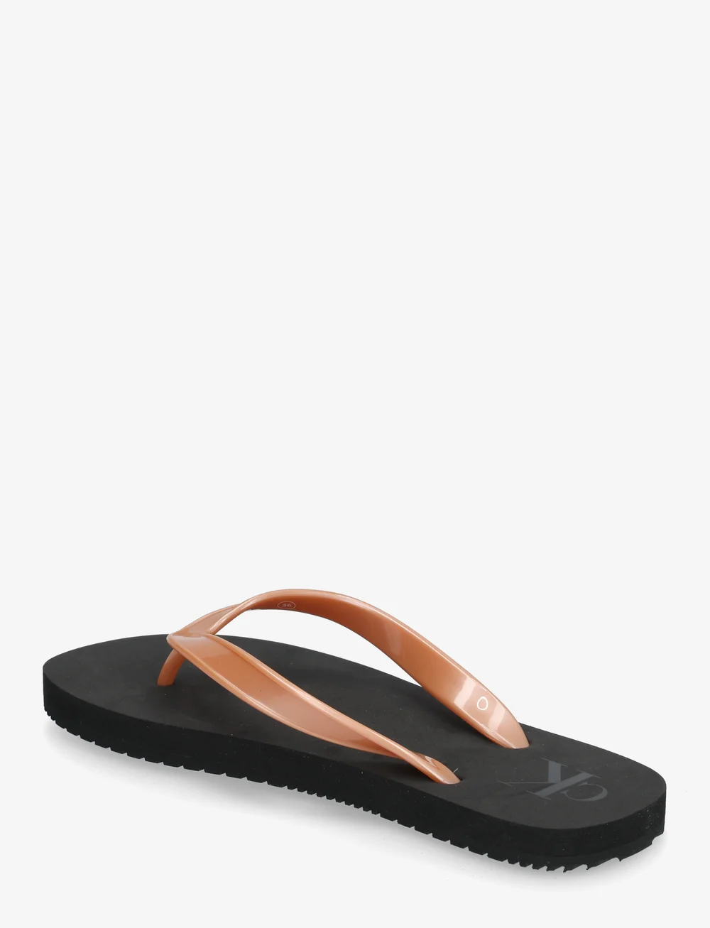 Calvin Klein - BEACH SANDAL MONOLOGO TPU - plätud - black/dusty coral - 2
