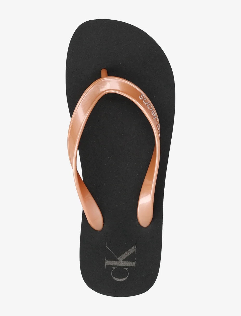 Calvin Klein - BEACH SANDAL MONOLOGO TPU - plätud - black/dusty coral - 3