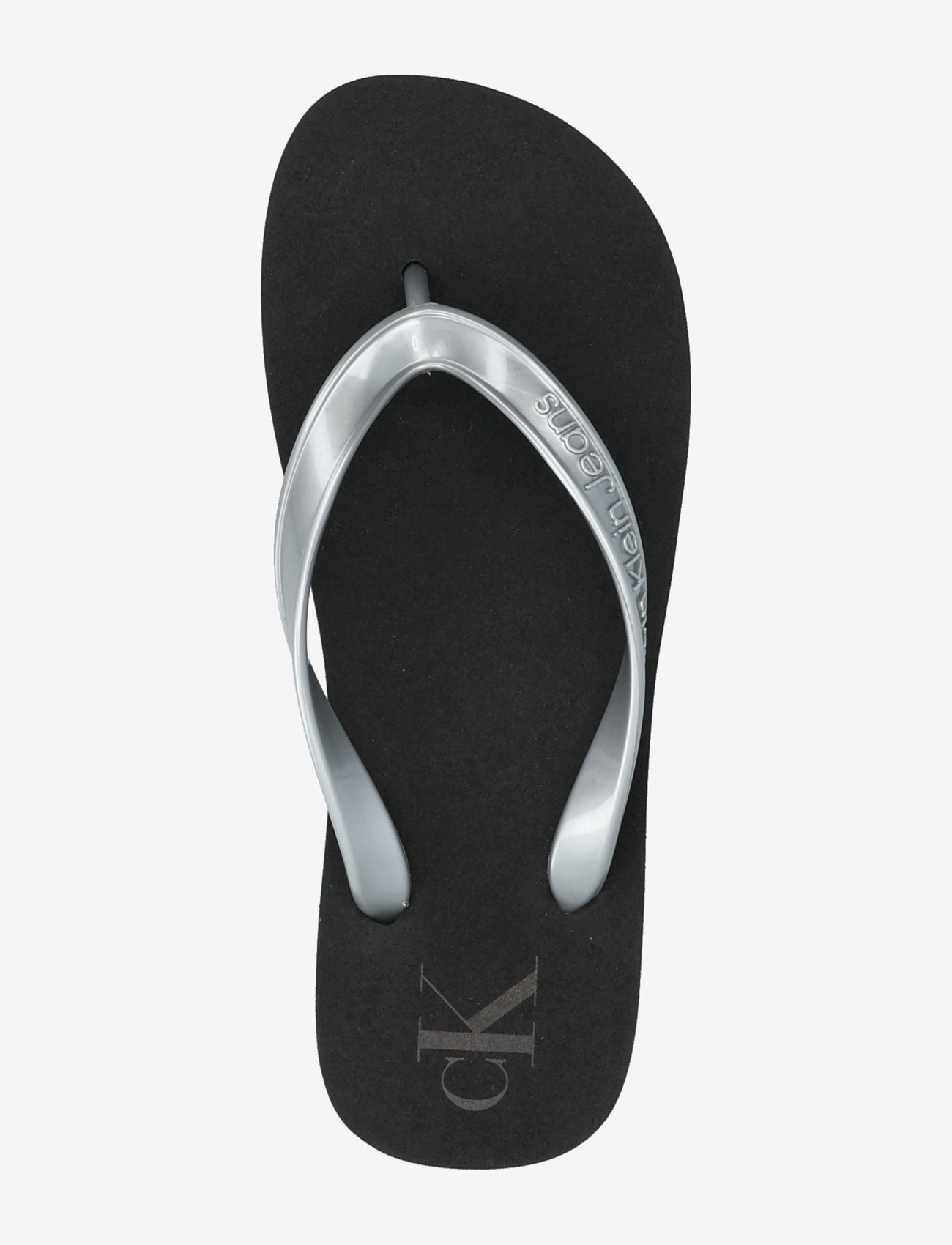 Calvin Klein - BEACH SANDAL MONOLOGO TPU - flip flops - black/silver - 3