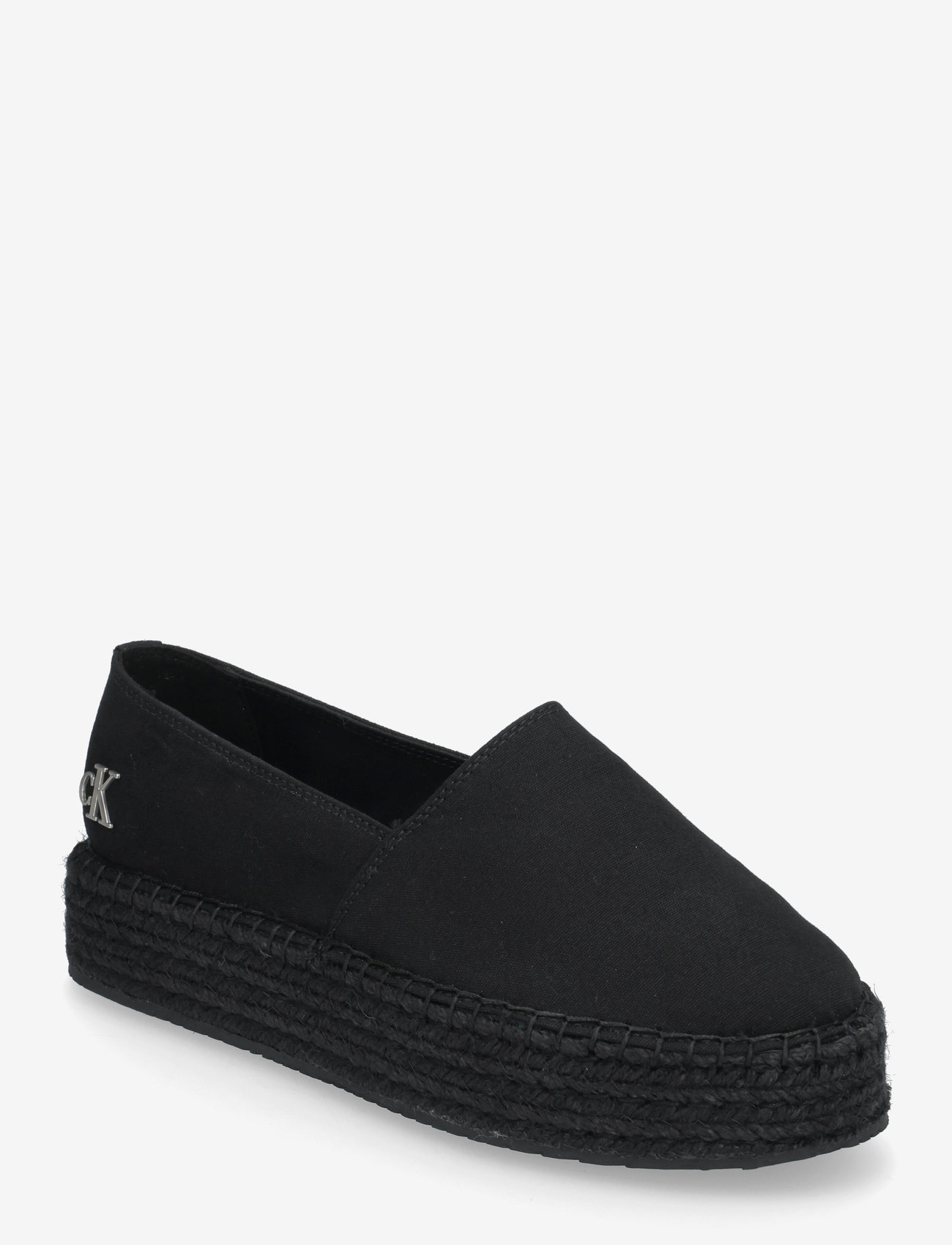 Calvin Klein - FLATFORM ESDPARILLE MG/HDW - espadrillos - triple black - 0